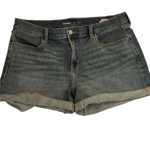 Old Navy Cuffed Jean Shorts – Mid-Rise, Size 12